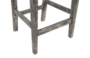 Phillips Collection Origins Handcrafted Counter Stool with Unique Woodgrain Design for Modern or Rustic Spaces Gray Stone TH96533