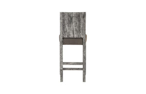 Phillips Collection Origins Reclaimed Chamcha Wood Counter Stool with Gray Stone Finish and Butterfly Joints TH96533