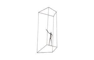 Phillips Collection Perspective Wall Art - Striking Metal Sculpture for Dynamic Modern Spaces and Kinetic Depth Rectangular, Standing Left TH97096