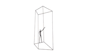 Phillips Collection Perspective Wall Art - Striking Metal Sculpture for Dynamic Modern Spaces and Kinetic Depth Rectangular, Standing Left TH97096