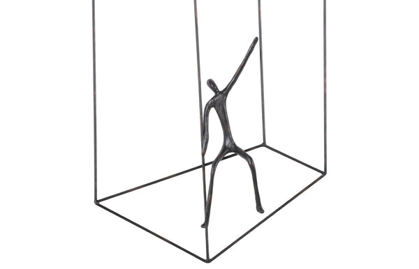 Phillips Collection Perspective Wall Art - Striking Metal Sculpture for Dynamic Modern Spaces and Kinetic Depth Rectangular, Sitting TH97097
