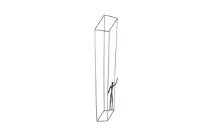 Phillips Collection Perspective Wall Art - Striking Metal Sculpture for Dynamic Modern Spaces and Kinetic Depth Rectangular, Standing Right TH97098