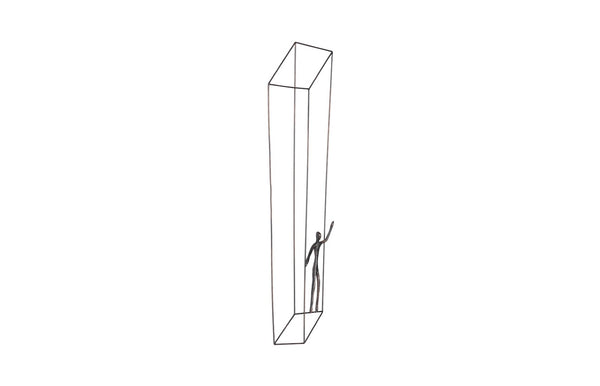Phillips Collection Perspective Wall Art - Striking Metal Sculpture for Dynamic Modern Spaces and Kinetic Depth Rectangular, Standing Right TH97098