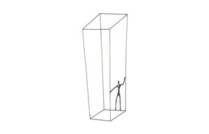 Phillips Collection Perspective Wall Art - Striking Metal Sculpture for Dynamic Modern Spaces and Kinetic Depth Rectangular, Standing Right TH97098