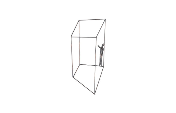 Phillips Collection Perspective Wall Art - Striking Metal Sculpture for Dynamic Modern Spaces and Kinetic Depth Square, Standing Arm Up TH97100