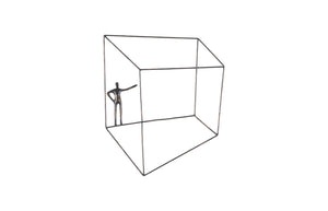 Phillips Collection Perspective Wall Art - Striking Metal Sculpture for Dynamic Modern Spaces and Kinetic Depth Square, Standing Arm Up TH97100