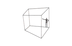 Phillips Collection Perspective Wall Art - Striking Metal Sculpture for Dynamic Modern Spaces and Kinetic Depth Square, Standing Arm Up TH97100
