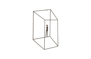 Phillips Collection Perspective Wall Art - Striking Metal Sculpture for Dynamic Modern Spaces and Kinetic Depth Square, Standing Arms Down TH97101
