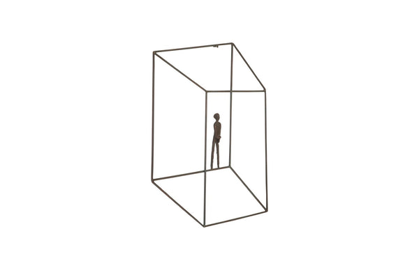 Phillips Collection Perspective Wall Art - Striking Metal Sculpture for Dynamic Modern Spaces and Kinetic Depth Square, Standing Arms Down TH97101