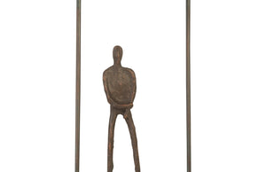 Phillips Collection Perspective Wall Art - Striking Metal Sculpture for Dynamic Modern Spaces and Kinetic Depth Square, Standing Arms Down TH97101