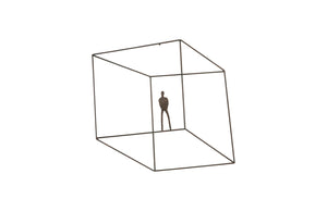 Phillips Collection Perspective Wall Art - Striking Metal Sculpture for Dynamic Modern Spaces and Kinetic Depth Square, Standing Arms Down TH97101