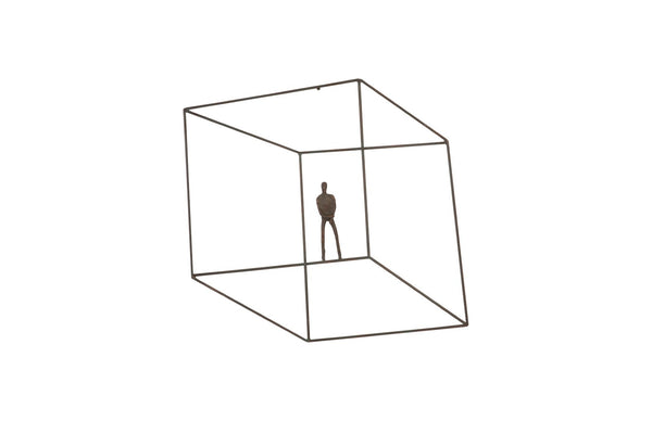 Phillips Collection Perspective Wall Art - Striking Metal Sculpture for Dynamic Modern Spaces and Kinetic Depth Square, Standing Arms Down TH97101