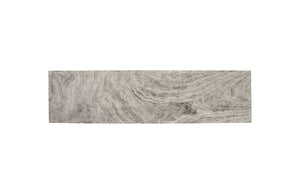 Phillips Collection Geometry Console Table - Modern Organic Design with Black Accents and Natural Woodgrain for Any Space Gray Stone TH97556