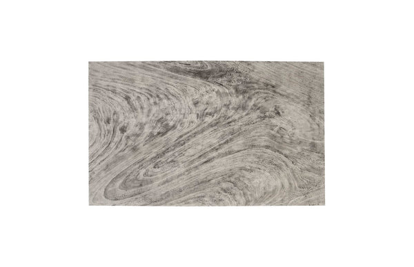 Phillips Collection Geometry Coffee Table - Stylish Modern Design with Textured Wood and Sculptural Silhouette for Living Rooms Gray Stone TH97558