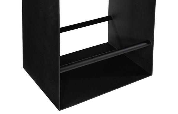 Phillips Collection Iron Frame Counter Stool - Modern Organic Design with Solid Wood Seat & Sturdy Metal Frame TH97640