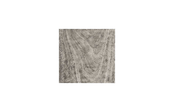 Phillips Collection Rectangular Pedestal - Handcrafted Reclaimed Chamcha Wood Accent for Modern and Rustic Interiors Small, Gray Stone TH97656