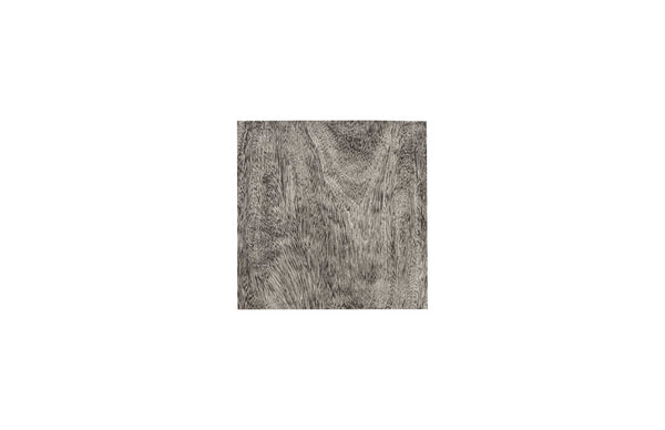 Phillips Collection Rectangular Pedestal - Handcrafted Reclaimed Chamcha Wood Accent for Modern and Rustic Interiors Large, Gray Stone TH97658