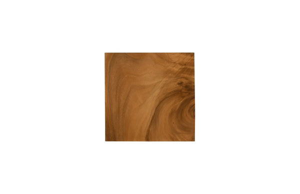 Phillips Collection Rectangular Pedestal - Handcrafted Reclaimed Chamcha Wood Accent for Modern and Rustic Interiors Medium, Natural TH97660