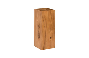 Phillips Collection Rectangular Pedestal - Handcrafted Reclaimed Chamcha Wood Accent for Modern and Rustic Interiors Medium, Natural TH97660