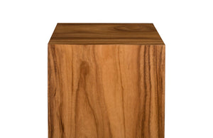 Phillips Collection Rectangular Pedestal - Handcrafted Reclaimed Chamcha Wood Accent for Modern and Rustic Interiors Large, Natural TH97661