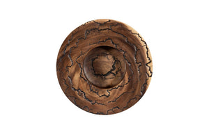 Phillips Collection Lightning Bowl Sculptural Mango Wood Centerpiece with Unique Electrode Burn Art Pattern TH97691