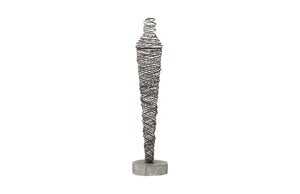 Phillips Collection Abstract Wire Figure Floor Sculpture Handcrafted Metal Standing Art for Modern Interiors TH97697