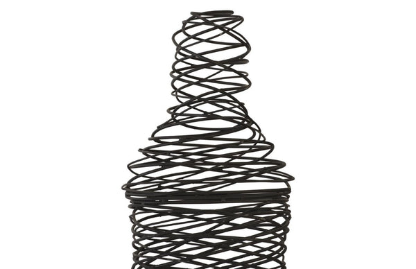 Phillips Collection Abstract Wire Figure Floor Sculpture Handcrafted Metal Standing Art for Modern Interiors TH97697