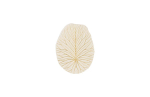 Phillips Collection Rivulet Chamcha Wood Wall Tile Handcrafted Organic Relief Art for Modern Interiors White, Gold TH97716