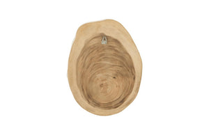 Phillips Collection Rivulet Chamcha Wood Wall Tile Handcrafted Organic Relief Art for Modern Interiors White, Gold TH97716