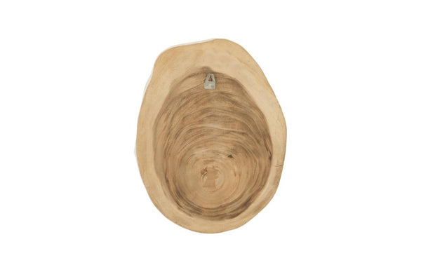 Phillips Collection Rivulet Chamcha Wood Wall Tile Handcrafted Organic Relief Art for Modern Interiors White, Gold TH97716