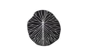Phillips Collection Rivulet Chamcha Wood Wall Tile Handcrafted Organic Relief Art for Modern Interiors Black, Silver TH97717