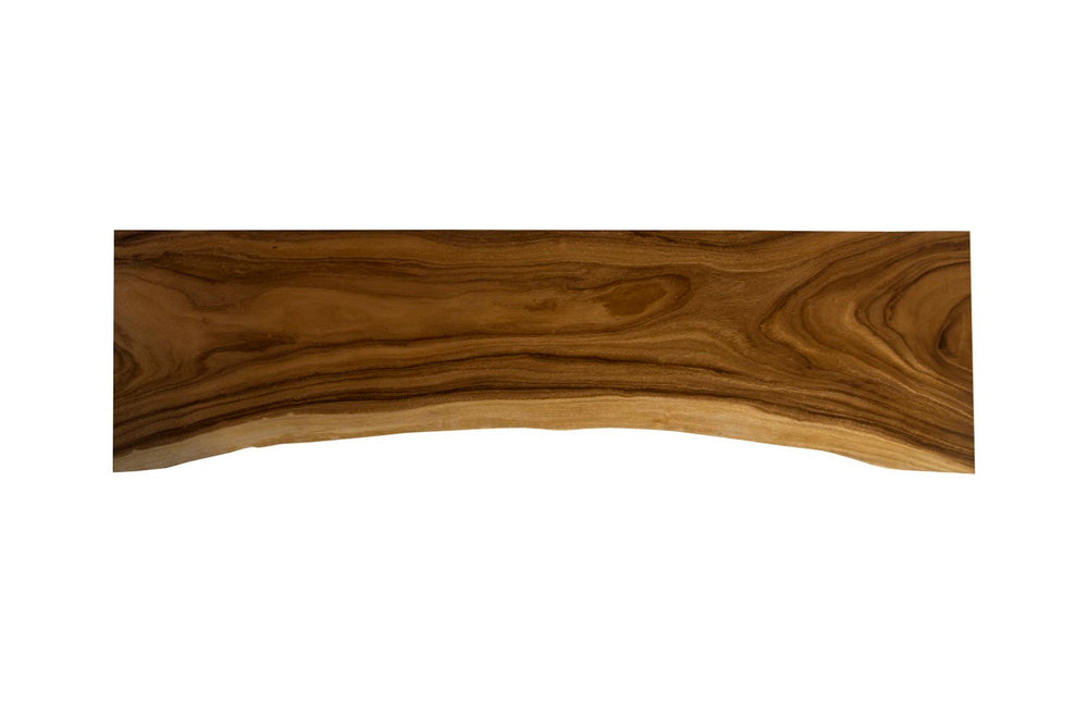 Phillips Collection Waterfall Natural Counter Table – Modern Chamcha Wood with Sculptural Design for Elegant Spaces TH97865