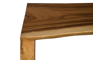 Phillips Collection Waterfall Natural Counter Table – Modern Chamcha Wood with Sculptural Design for Elegant Spaces TH97865