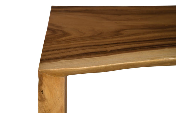 Phillips Collection Waterfall Natural Counter Table – Modern Chamcha Wood with Sculptural Design for Elegant Spaces TH97865
