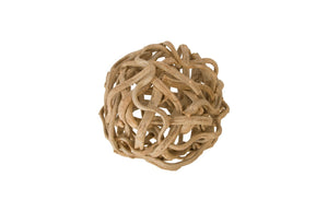 Phillips Collection Vine Large Decorative Ball - Handcrafted Wooden Sphere for Modern Organic Interiors & Centerpieces 20" Diameter TH97922