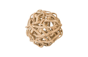 Phillips Collection Vine Large Decorative Ball - Handcrafted Wooden Sphere for Modern Organic Interiors & Centerpieces 20" Diameter TH97922
