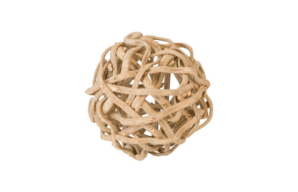 Phillips Collection Vine Large Decorative Ball - Handcrafted Wooden Sphere for Modern Organic Interiors & Centerpieces 20" Diameter TH97922