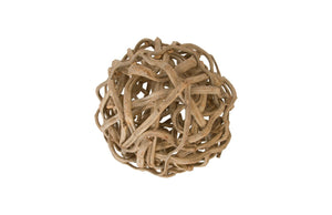 Phillips Collection Vine Large Decorative Ball - Handcrafted Wooden Sphere for Modern Organic Interiors & Centerpieces 27" Diameter TH97923