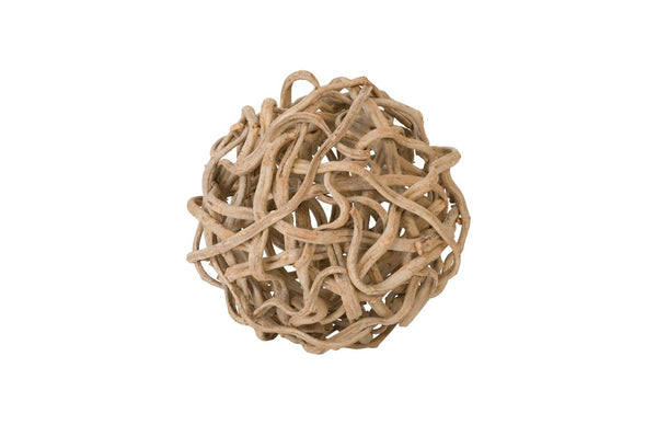 Phillips Collection Vine Large Decorative Ball - Handcrafted Wooden Sphere for Modern Organic Interiors & Centerpieces 27" Diameter TH97923