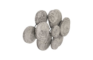 Phillips Collection Clouds Wall Art - Serene Sculptural Decor with Textured Depth for Modern Interior Spaces Gray Stone TH97956