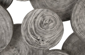 Phillips Collection Clouds Wall Art - Serene Sculptural Decor with Textured Depth for Modern Interior Spaces Gray Stone TH97956