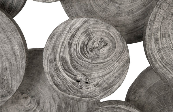 Phillips Collection Clouds Wall Art - Serene Sculptural Decor with Textured Depth for Modern Interior Spaces Gray Stone TH97956
