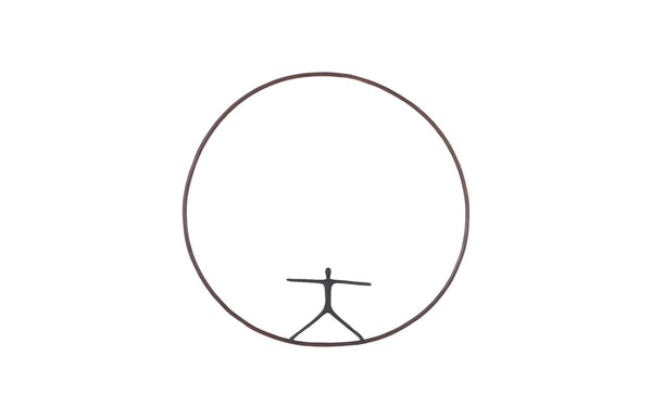 Phillips Collection Olympic Dismount Figure Sculpture - Modern Metal Wall Art For Contemporary And Farmhouse Interiors Brown,White Metal Th99502