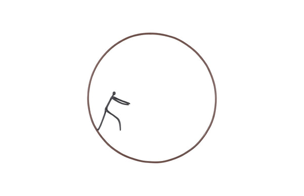 Phillips Collection Olympic Dismount Figure Sculpture - Modern Metal Wall Art For Contemporary And Farmhouse Interiors Brown,White Metal Th99504