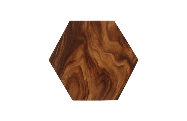 Phillips Collection Honeycomb Medium Side Table - Handcrafted Solid Wood Accent for Modern Living Spaces and Decor Chamcha Wood, LG TH99515