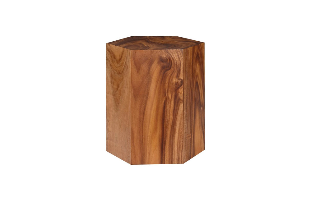 Phillips Collection Honeycomb Medium Side Table - Handcrafted Solid Wood Accent for Modern Living Spaces and Decor Chamcha Wood, LG TH99515