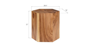 Phillips Collection Honeycomb Medium Side Table - Handcrafted Solid Wood Accent for Modern Living Spaces and Decor Chamcha Wood, MD TH99516
