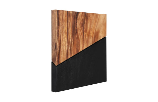 Phillips Collection Geometry Natural Black Wood Wall Tiles - Sophisticated Organic Design For Modern Gallery Spaces Brown,Black Wood ,Chamcha Wood Th99989