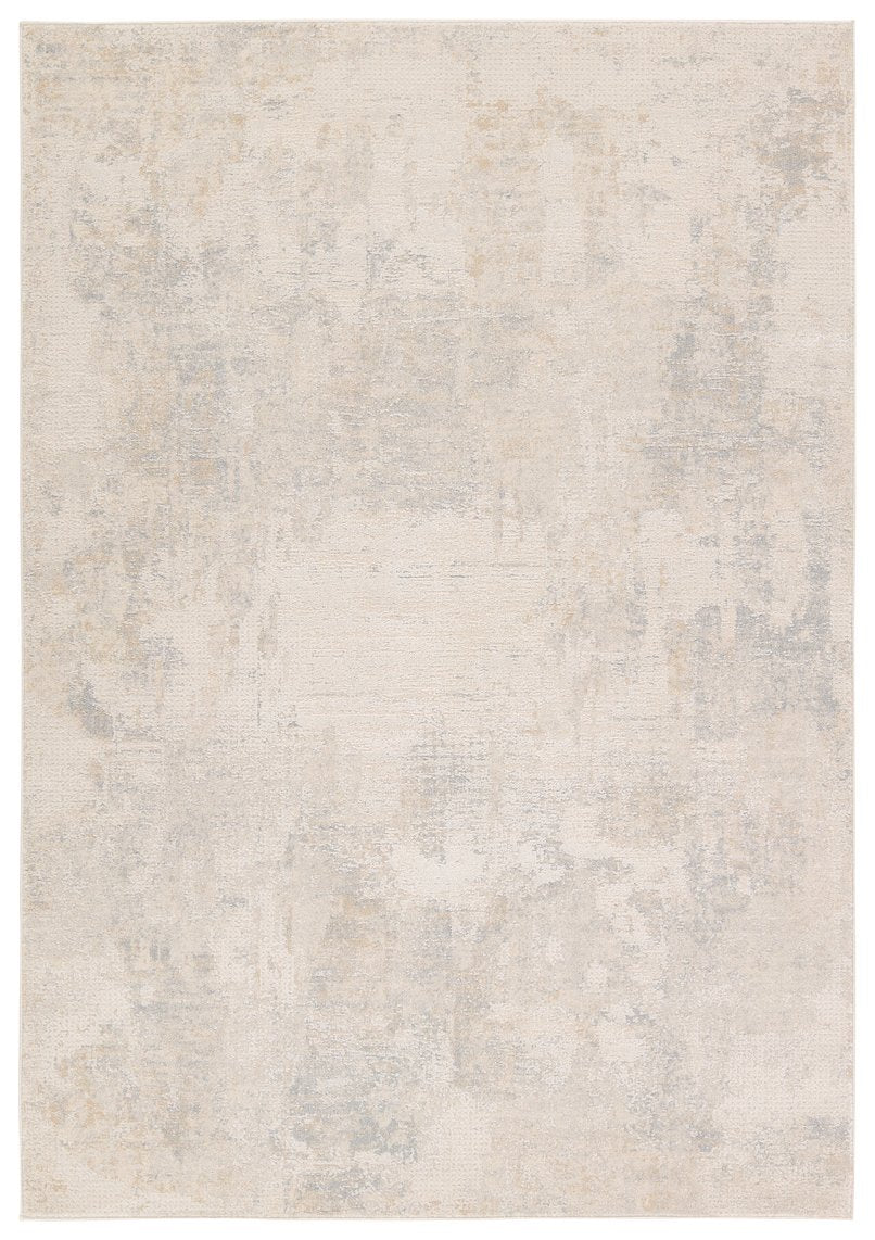 Jaipur Living Thalia Brochan Tha05 Powerloomed Machinemade 83% Polyester 17% Polypropylene Abstract Abstract Indoor Rug Gray, Cream 83% Polyester 17% Polypropylene Rug158425