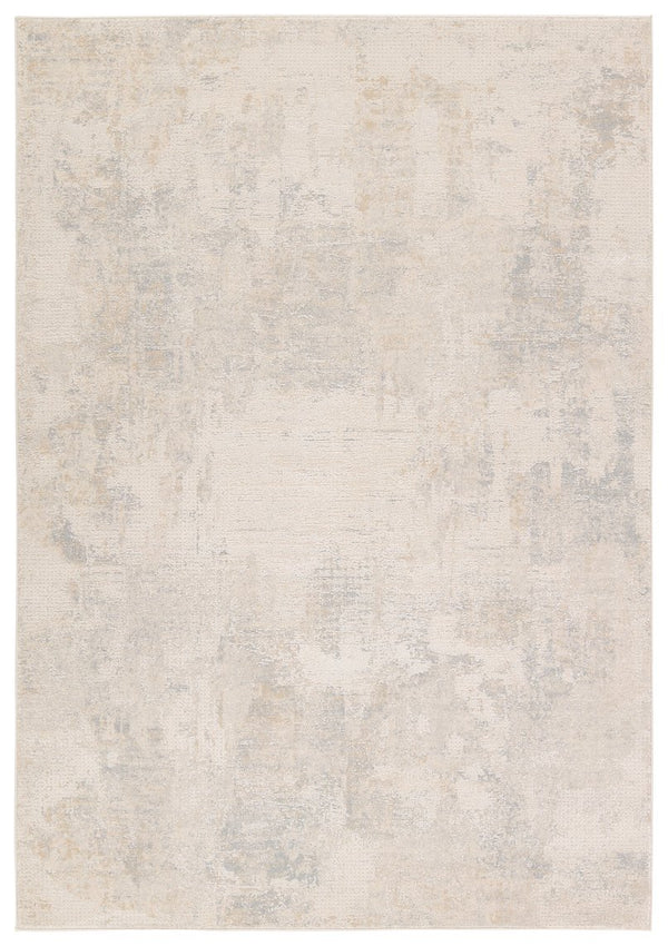 Jaipur Living Thalia Brochan Tha05 Powerloomed Machinemade 83% Polyester 17% Polypropylene Abstract Abstract Indoor Rug Gray, Cream 83% Polyester 17% Polypropylene Rug158425
